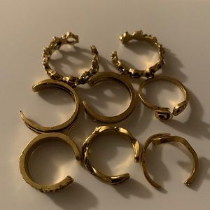 Set of 8 Adjustable Toe Rings